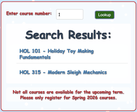 Schrödinger's Scope Course Search Results 1