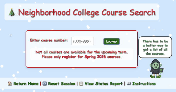 Schrödinger's Scope Course Search