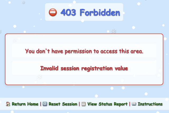 Schrödinger's Scope WIP Course Forbidden Access